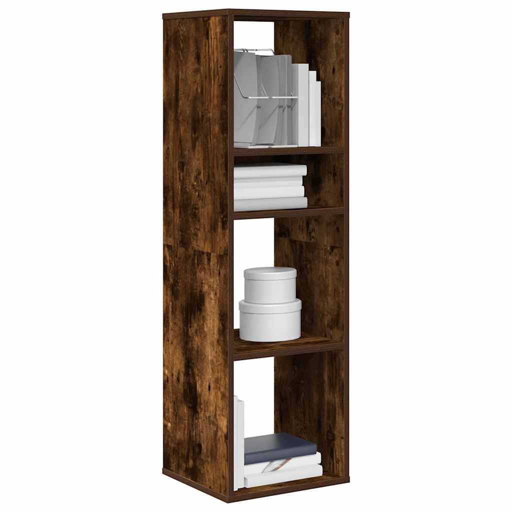 vidaXL Bibliotecă, stejar fumuriu, 34x31x112 cm, lemn prelucrat vidaXL Bibliotecă, stejar fumuriu, 34x31x112 cm, lemn prelucrat