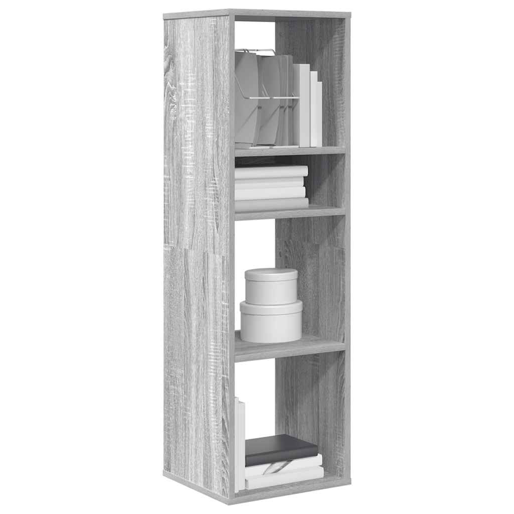 vidaXL Bibliotecă, gri sonoma, 34x31x112 cm, lemn prelucrat vidaXL Bibliotecă, gri sonoma, 34x31x112 cm, lemn prelucrat