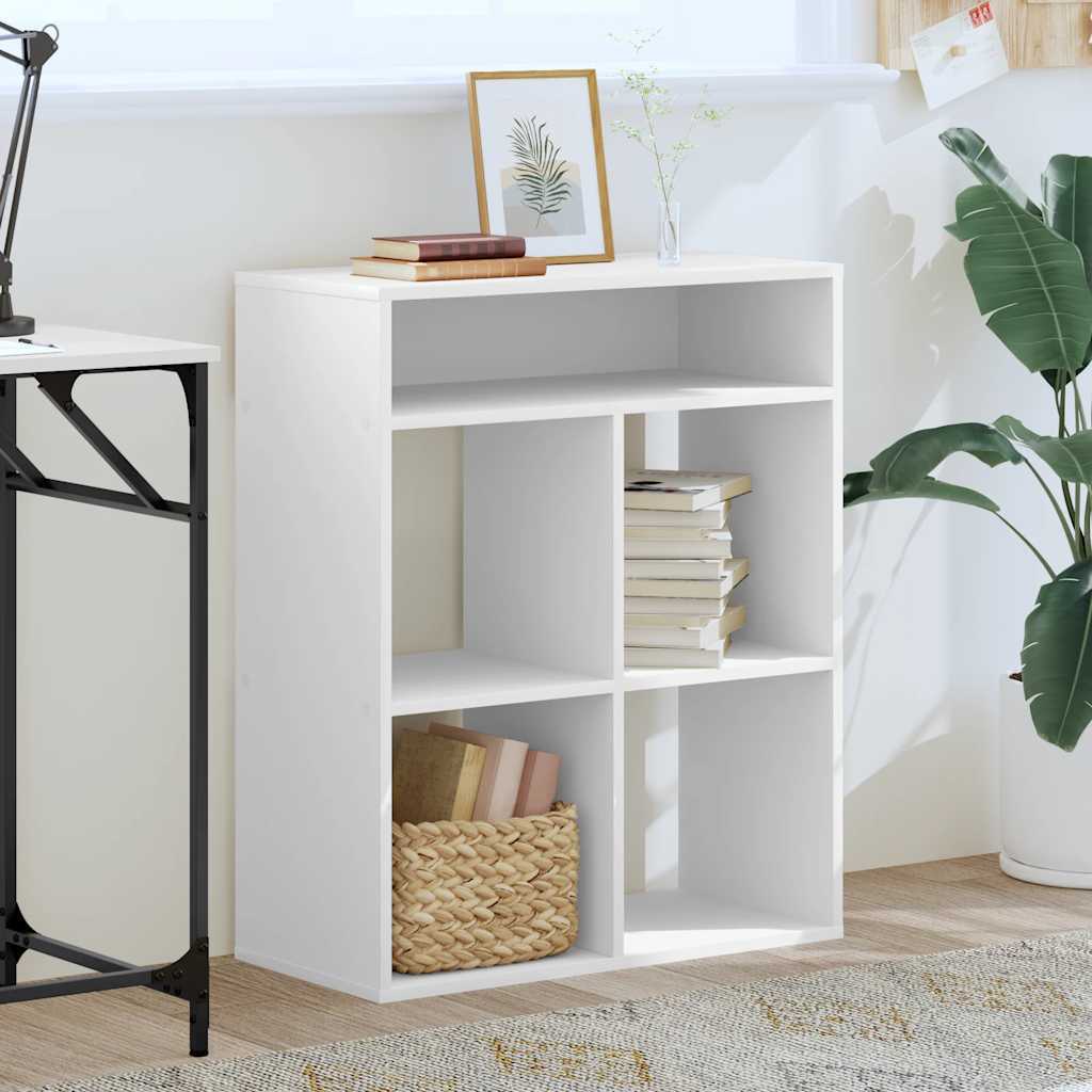 vidaXL Bibliotecă, alb, 66x31x80 cm, lemn prelucrat vidaXL Bibliotecă, alb, 66x31x80 cm, lemn prelucrat