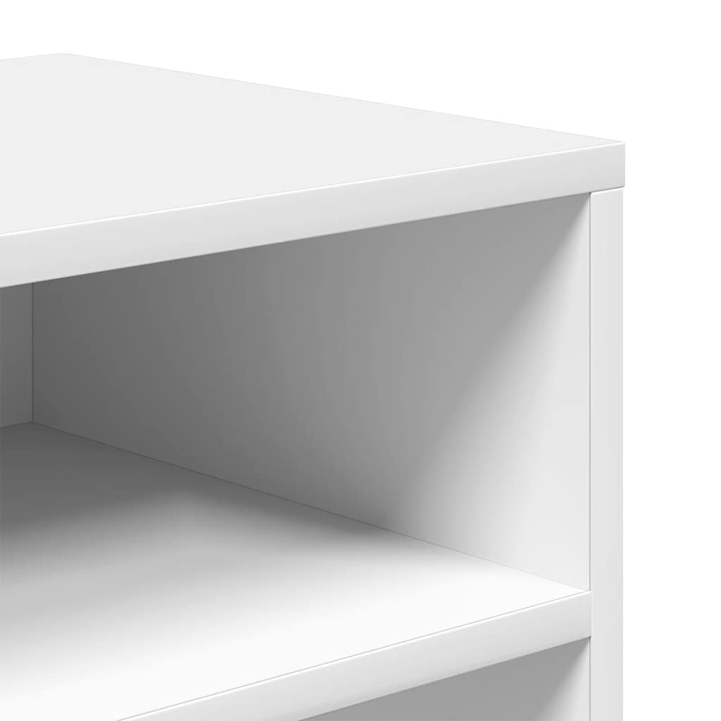 vidaXL Bibliotecă, alb, 66x31x80 cm, lemn prelucrat vidaXL Bibliotecă, alb, 66x31x80 cm, lemn prelucrat
