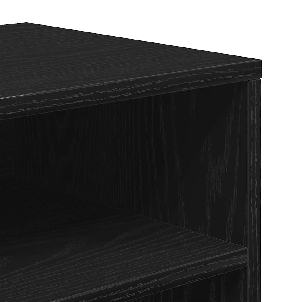 vidaXL Dulap cu cărți negru 66x31x80 cm lemn prelucrat vidaXL Dulap cu cărți negru 66x31x80 cm lemn prelucrat