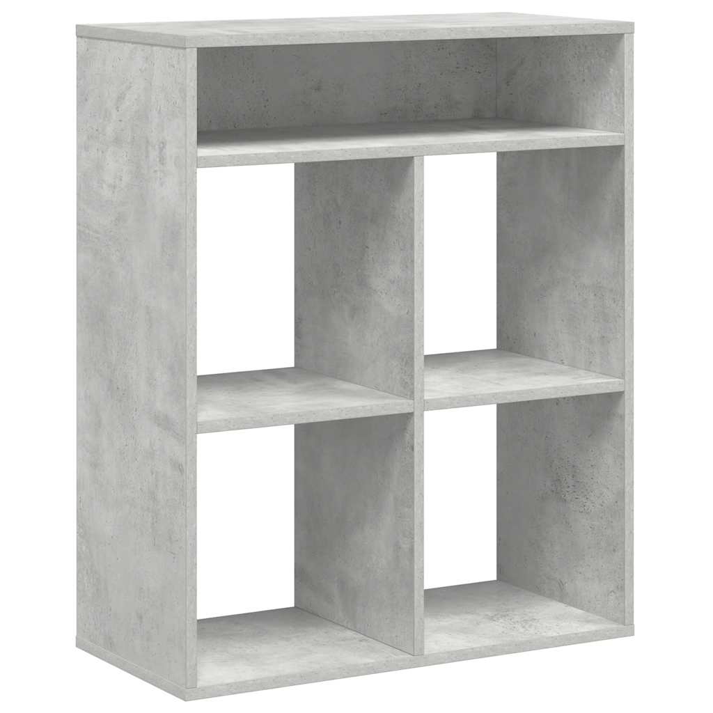 vidaXL Bibliotecă, gri beton, 66x31x80 cm, lemn prelucrat vidaXL Bibliotecă, gri beton, 66x31x80 cm, lemn prelucrat