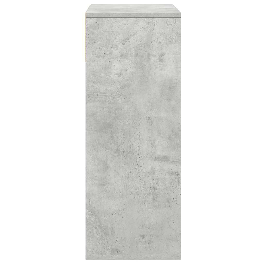 vidaXL Bibliotecă, gri beton, 66x31x80 cm, lemn prelucrat vidaXL Bibliotecă, gri beton, 66x31x80 cm, lemn prelucrat