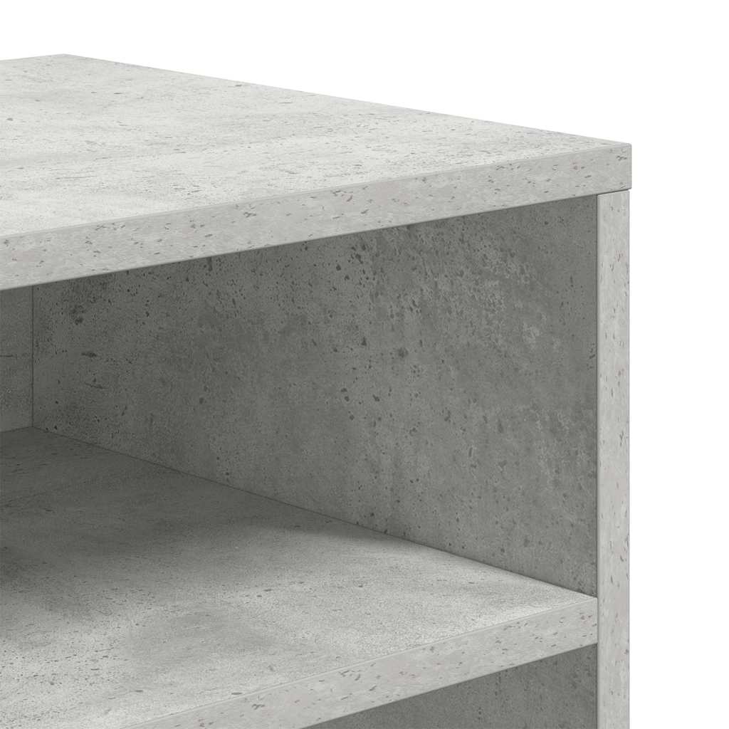 vidaXL Bibliotecă, gri beton, 66x31x80 cm, lemn prelucrat vidaXL Bibliotecă, gri beton, 66x31x80 cm, lemn prelucrat