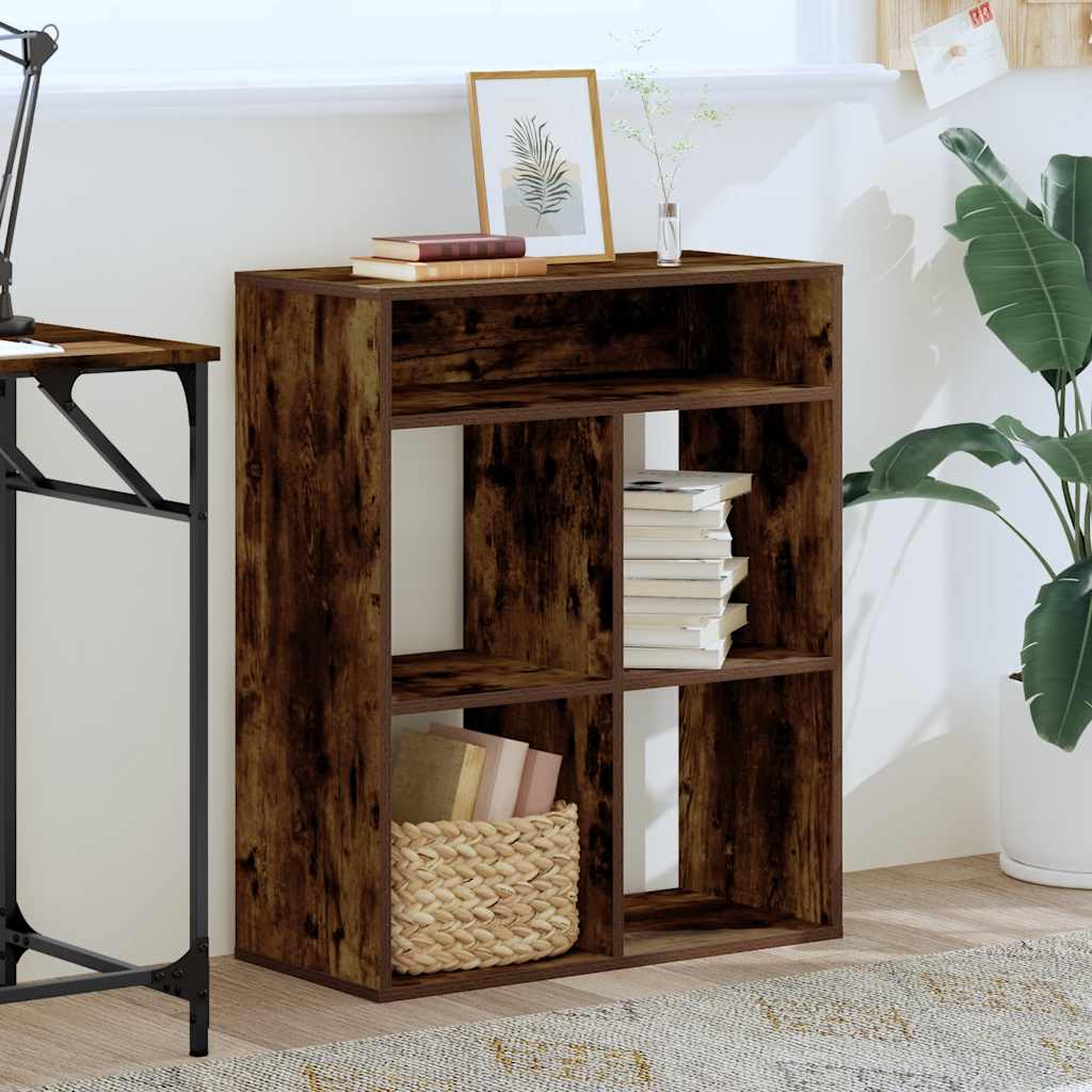 vidaXL Bibliotecă, stejar fumuriu, 66x31x80 cm, lemn prelucrat vidaXL Bibliotecă, stejar fumuriu, 66x31x80 cm, lemn prelucrat