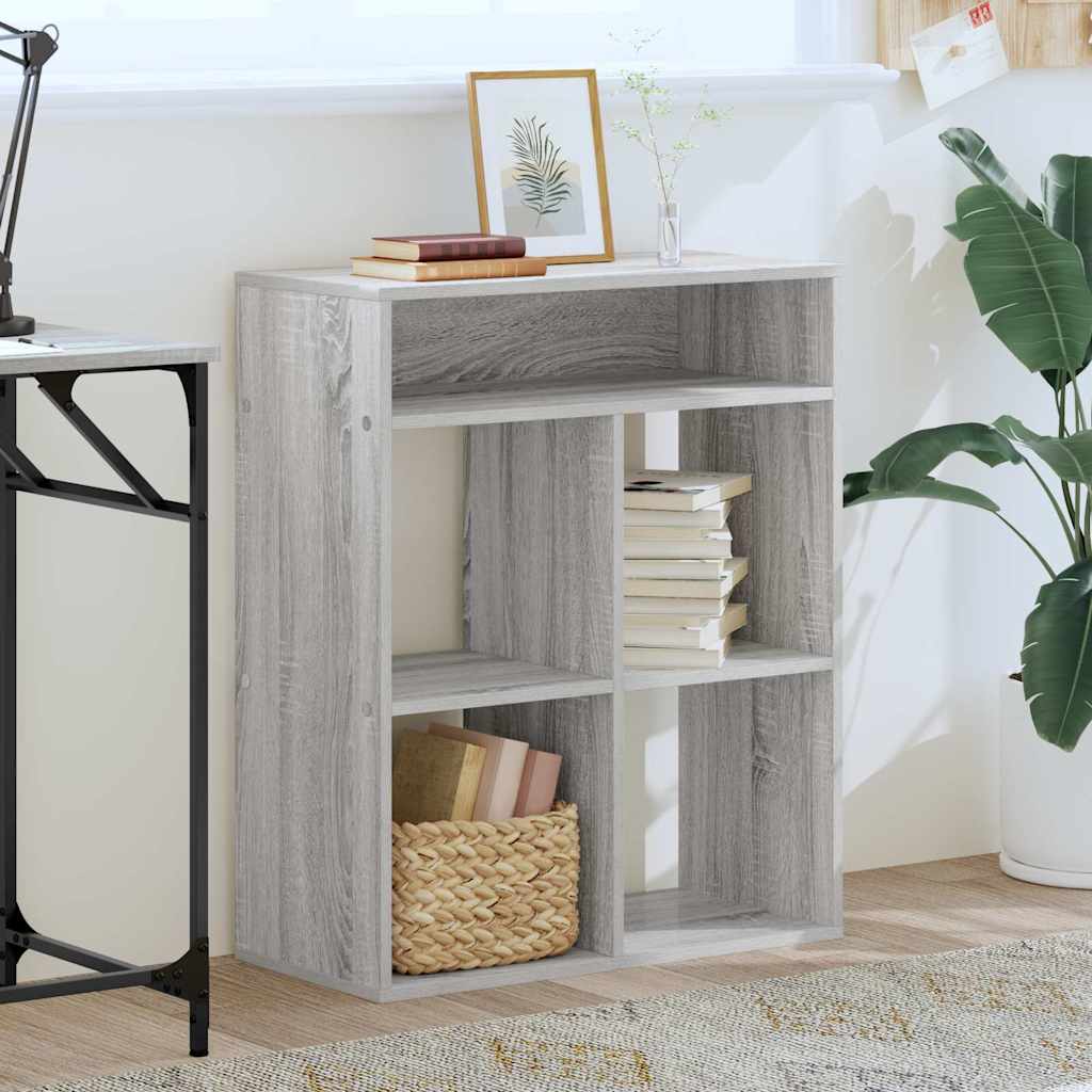 vidaXL Bibliotecă, gri sonoma, 66x31x80 cm, lemn prelucrat vidaXL Bibliotecă, gri sonoma, 66x31x80 cm, lemn prelucrat