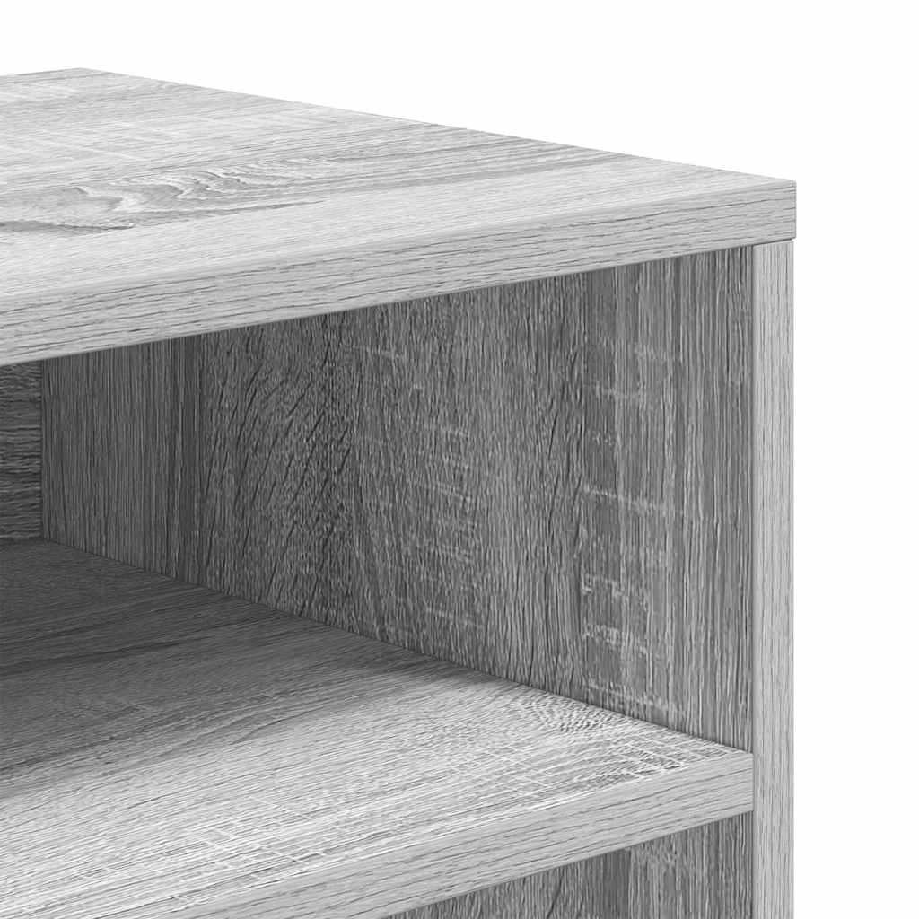 vidaXL Bibliotecă, gri sonoma, 66x31x80 cm, lemn prelucrat vidaXL Bibliotecă, gri sonoma, 66x31x80 cm, lemn prelucrat