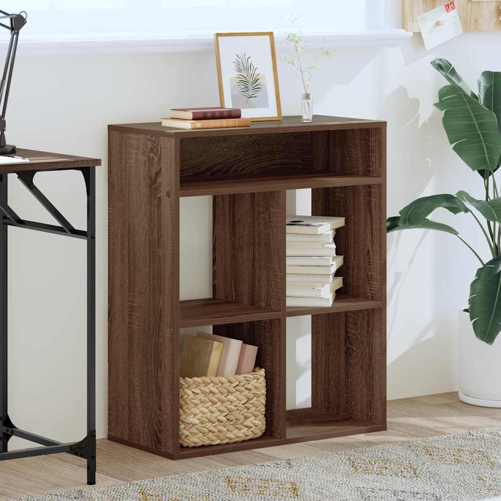 vidaXL Bibliotecă, stejar maro, 66x31x80 cm, lemn prelucrat vidaXL Bibliotecă, stejar maro, 66x31x80 cm, lemn prelucrat