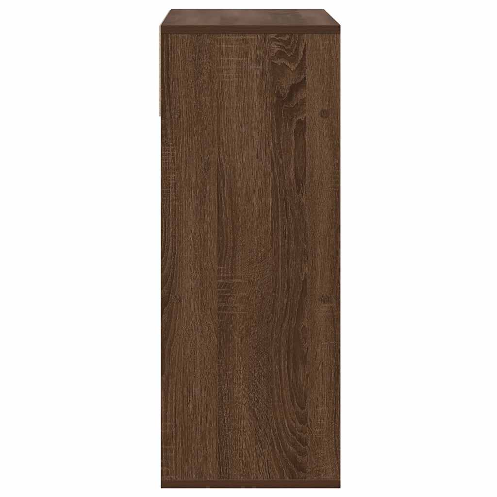 vidaXL Bibliotecă, stejar maro, 66x31x80 cm, lemn prelucrat vidaXL Bibliotecă, stejar maro, 66x31x80 cm, lemn prelucrat