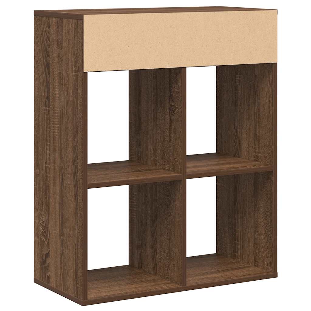 vidaXL Bibliotecă, stejar maro, 66x31x80 cm, lemn prelucrat vidaXL Bibliotecă, stejar maro, 66x31x80 cm, lemn prelucrat