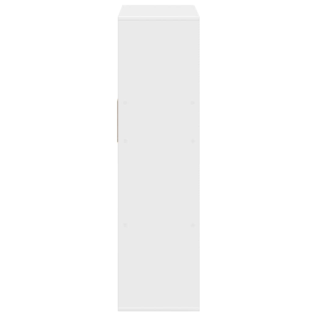vidaXL Bibliotecă, alb, 66x31x112 cm, lemn prelucrat vidaXL Bibliotecă, alb, 66x31x112 cm, lemn prelucrat