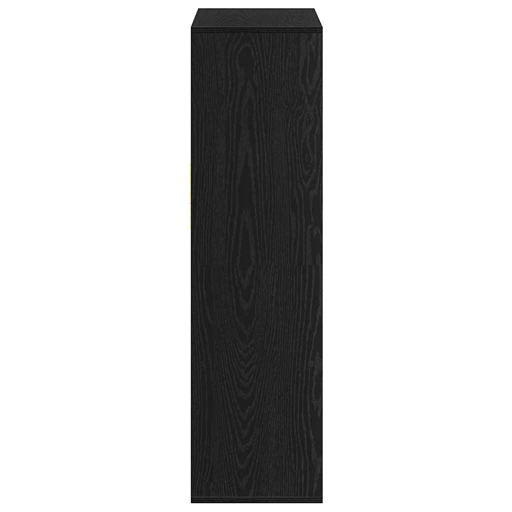 vidaXL Dulap cu cărți negru 66x31x112 cm lemn prelucrat vidaXL Dulap cu cărți negru 66x31x112 cm lemn prelucrat
