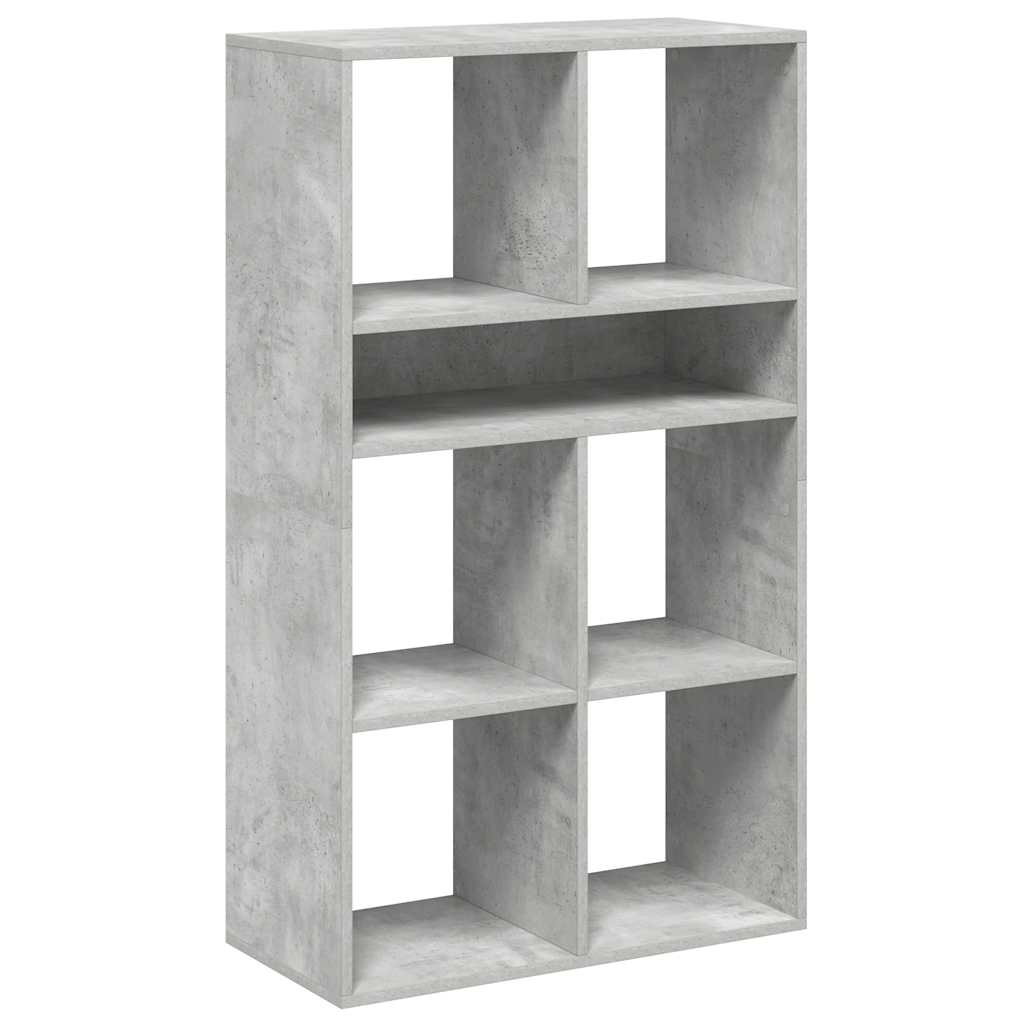 vidaXL Bibliotecă, gri beton, 66x31x112 cm, lemn prelucrat vidaXL Bibliotecă, gri beton, 66x31x112 cm, lemn prelucrat