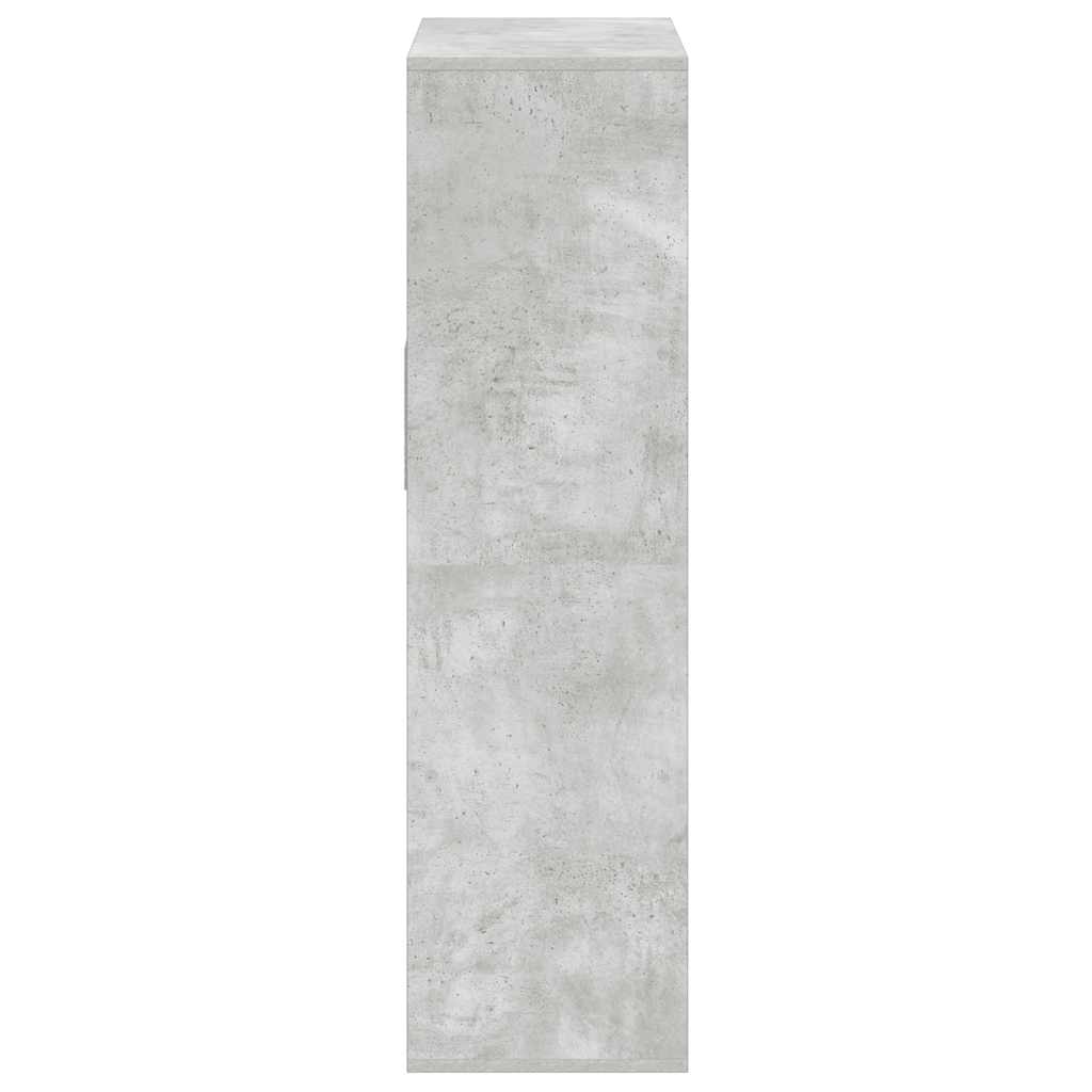 vidaXL Bibliotecă, gri beton, 66x31x112 cm, lemn prelucrat vidaXL Bibliotecă, gri beton, 66x31x112 cm, lemn prelucrat