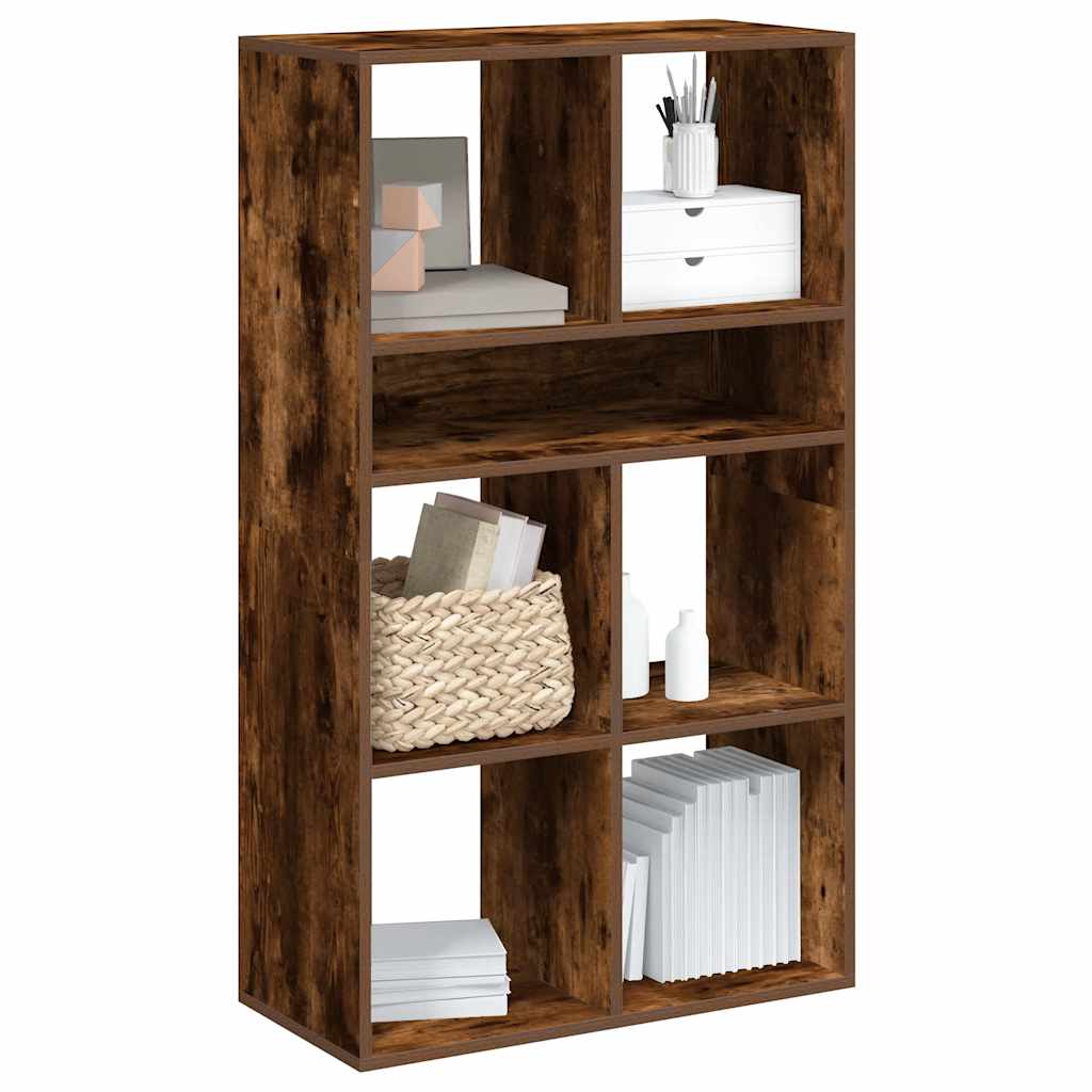 vidaXL Bibliotecă, stejar fumuriu, 66x31x112 cm, lemn prelucrat vidaXL Bibliotecă, stejar fumuriu, 66x31x112 cm, lemn prelucrat