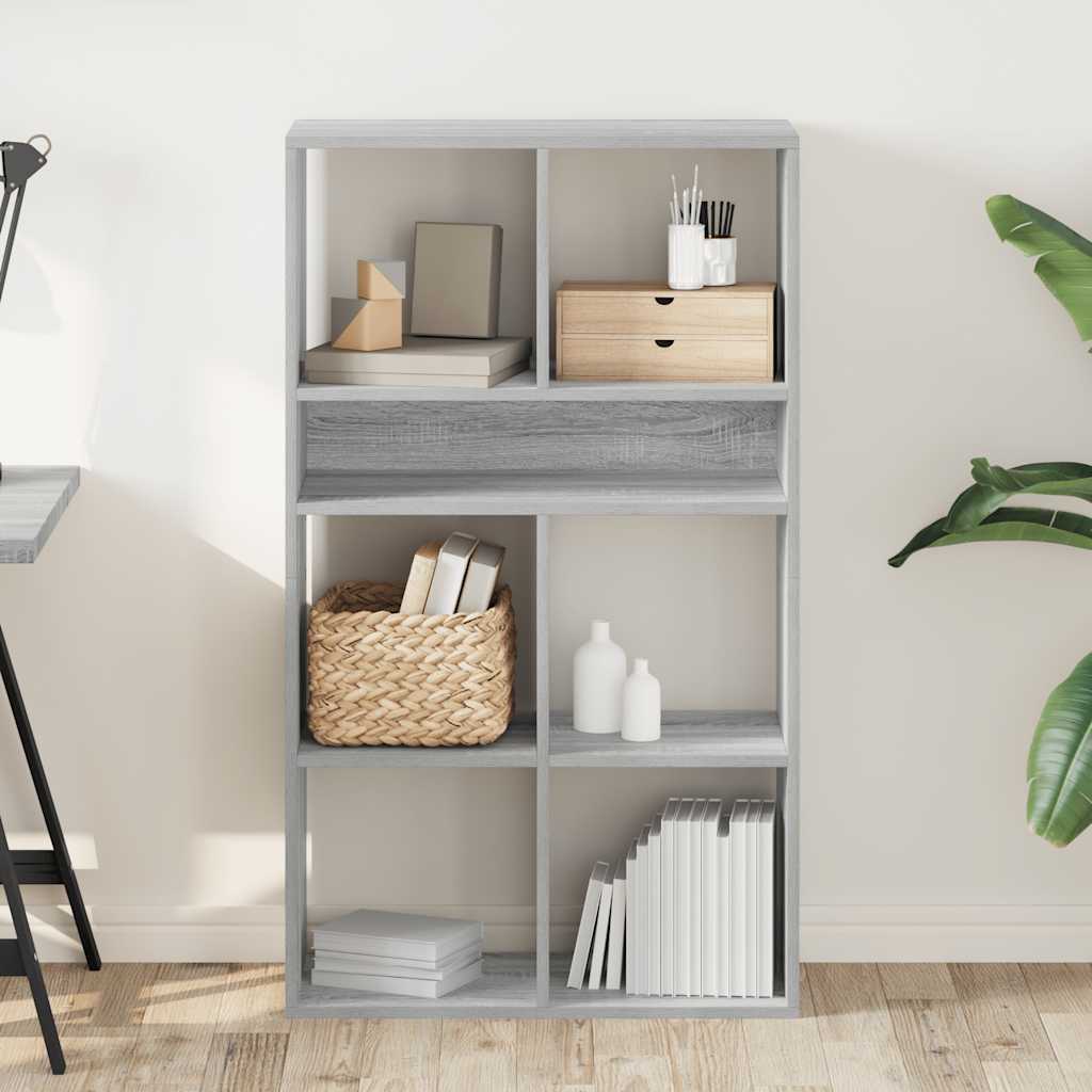 vidaXL Bibliotecă, gri sonoma, 66x31x112 cm, lemn prelucrat vidaXL Bibliotecă, gri sonoma, 66x31x112 cm, lemn prelucrat