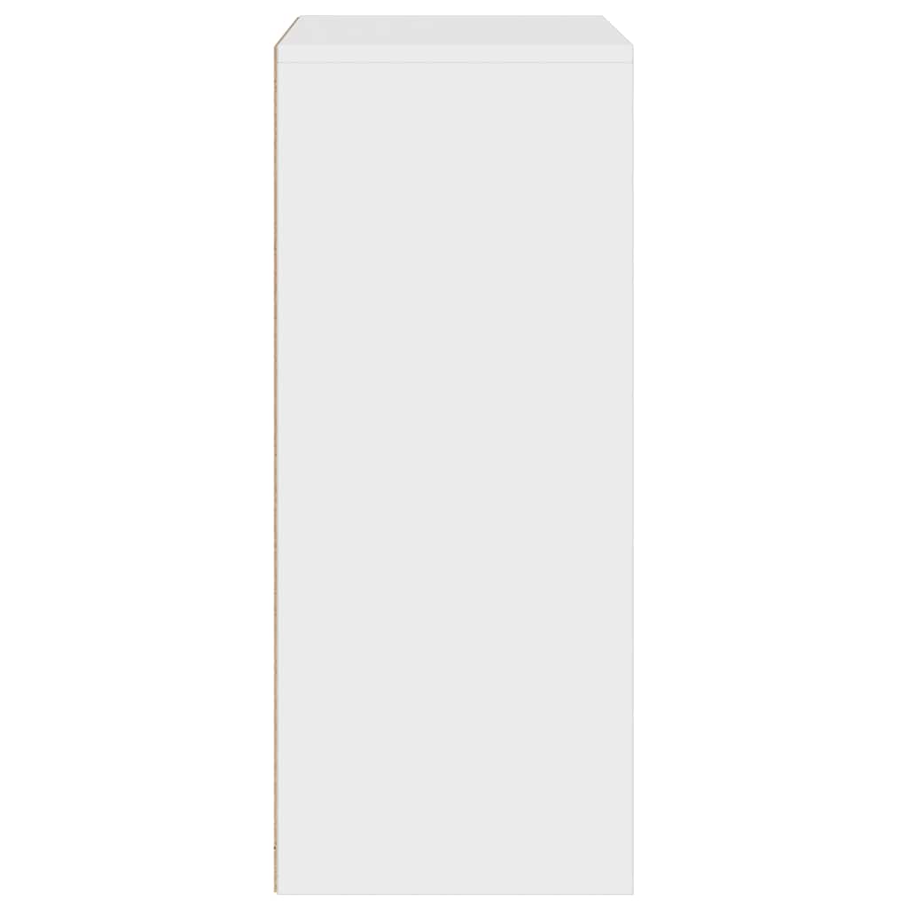 vidaXL Bibliotecă, alb, 60x30x71,5 cm, lemn prelucrat vidaXL Bibliotecă, alb, 60x30x71,5 cm, lemn prelucrat