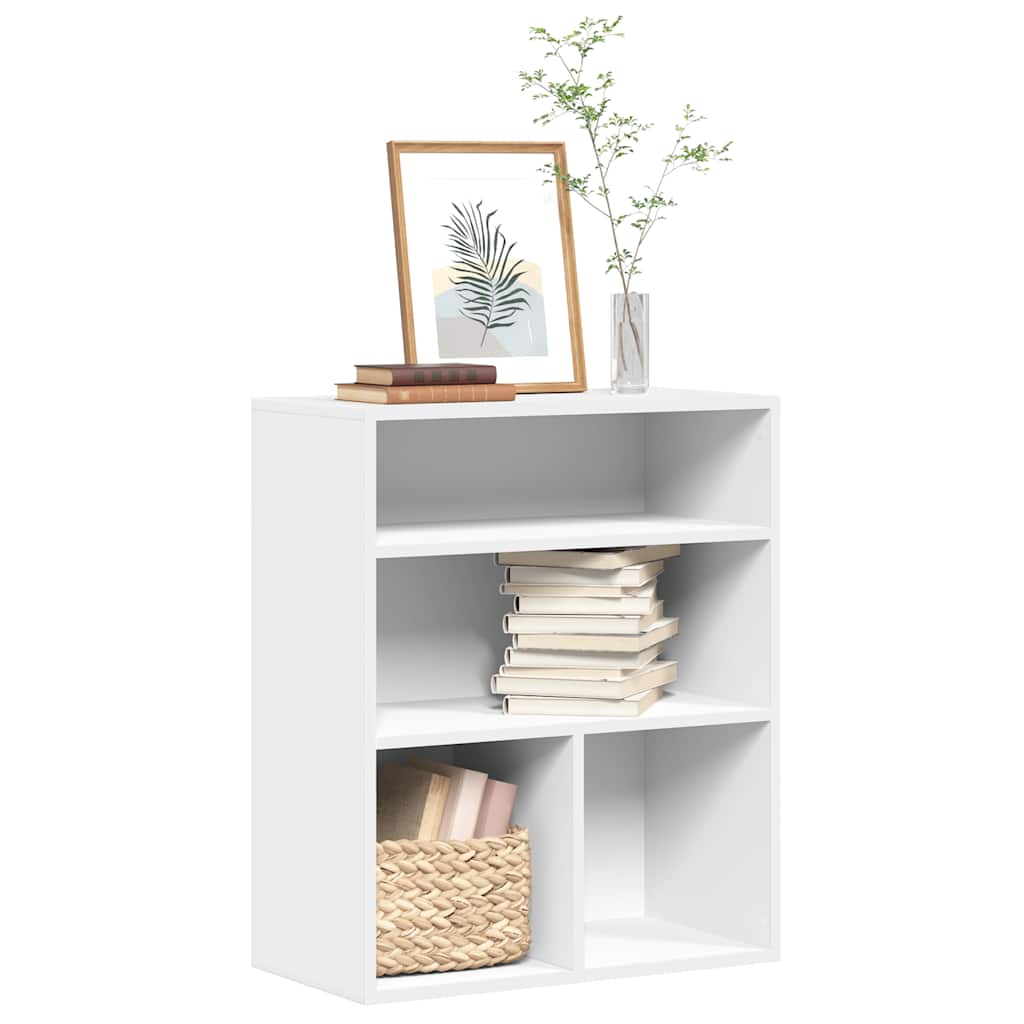 vidaXL Bibliotecă, alb, 60x30x71,5 cm, lemn prelucrat vidaXL Bibliotecă, alb, 60x30x71,5 cm, lemn prelucrat