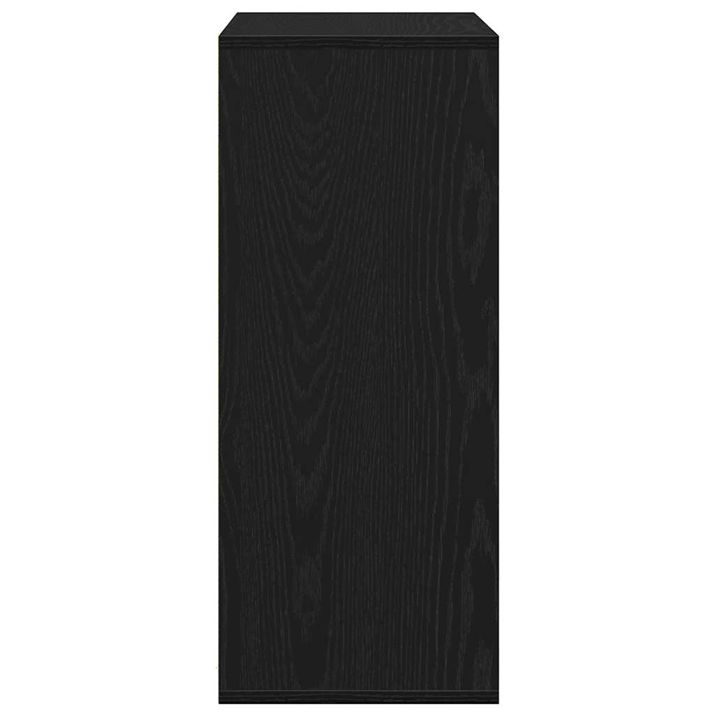 vidaXL Dulap cu cărți negru 60x30x71,5 cm lemn prelucrat vidaXL Dulap cu cărți negru 60x30x71,5 cm lemn prelucrat