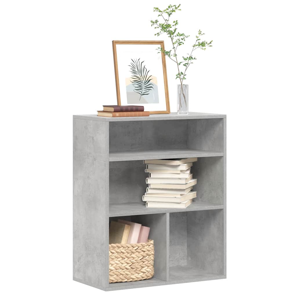 vidaXL Bibliotecă, gri beton, 60x30x71,5 cm, lemn prelucrat vidaXL Bibliotecă, gri beton, 60x30x71,5 cm, lemn prelucrat