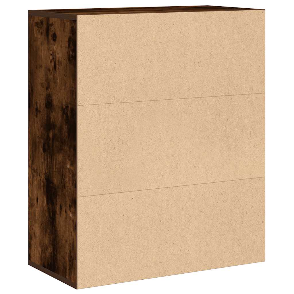 vidaXL Bibliotecă, stejar fumuriu, 60x30x71,5 cm, lemn prelucrat vidaXL Bibliotecă, stejar fumuriu, 60x30x71,5 cm, lemn prelucrat