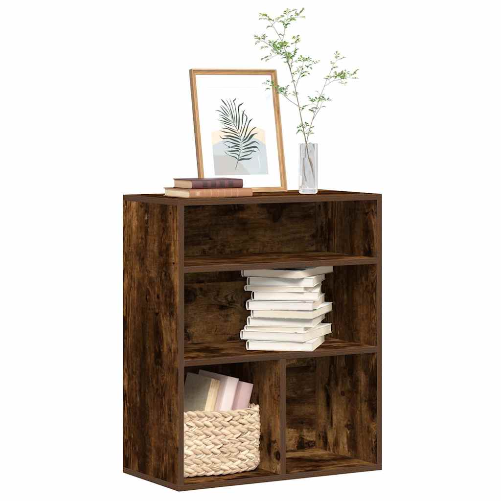 vidaXL Bibliotecă, stejar fumuriu, 60x30x71,5 cm, lemn prelucrat vidaXL Bibliotecă, stejar fumuriu, 60x30x71,5 cm, lemn prelucrat