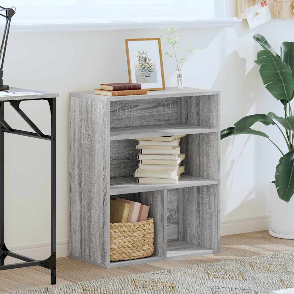 vidaXL Bibliotecă, gri sonoma,60x30x71,5 cm, lemn prelucrat vidaXL Bibliotecă, gri sonoma,60x30x71,5 cm, lemn prelucrat