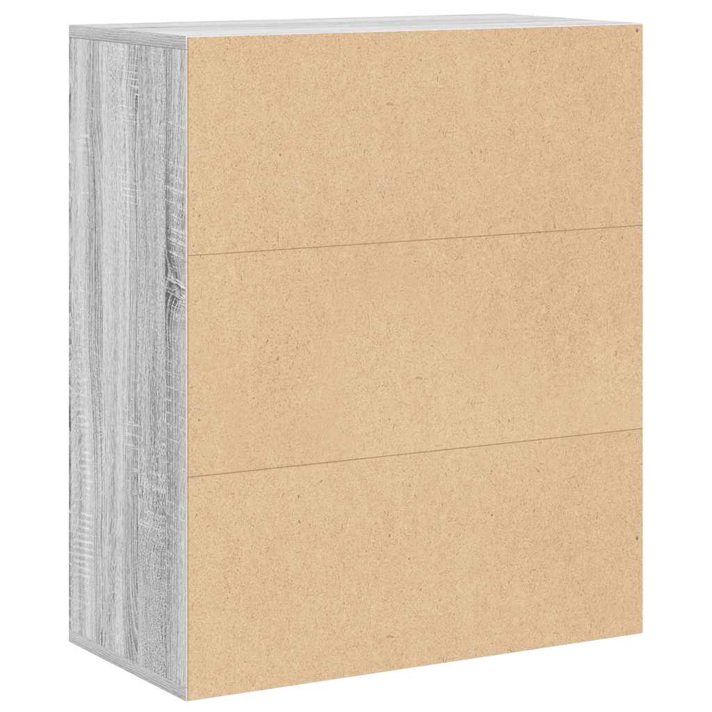 vidaXL Bibliotecă, gri sonoma,60x30x71,5 cm, lemn prelucrat vidaXL Bibliotecă, gri sonoma,60x30x71,5 cm, lemn prelucrat