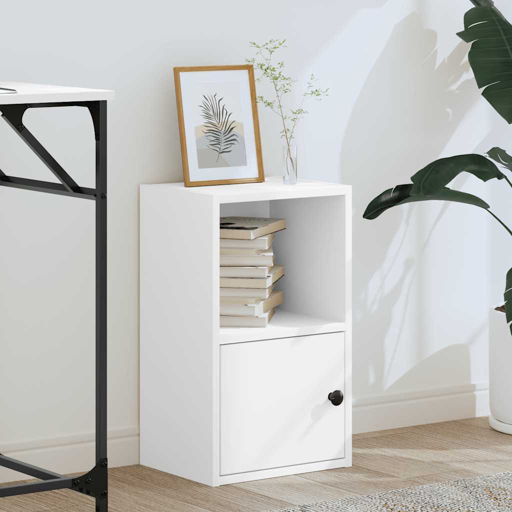 vidaXL Bibliotecă, alb, 31x24x52 cm, lemn prelucrat vidaXL Bibliotecă, alb, 31x24x52 cm, lemn prelucrat