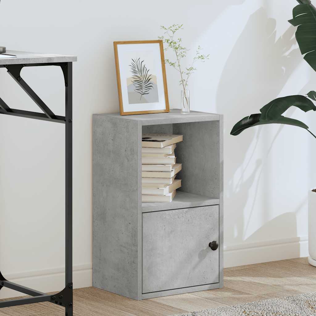 vidaXL Bibliotecă, gri beton, 31x24x52 cm, lemn prelucrat vidaXL Bibliotecă, gri beton, 31x24x52 cm, lemn prelucrat