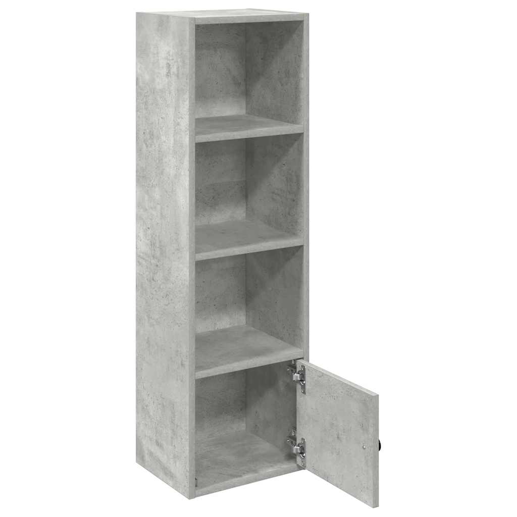 vidaXL Bibliotecă, gri beton, 31x24x102 cm, lemn prelucrat vidaXL Bibliotecă, gri beton, 31x24x102 cm, lemn prelucrat