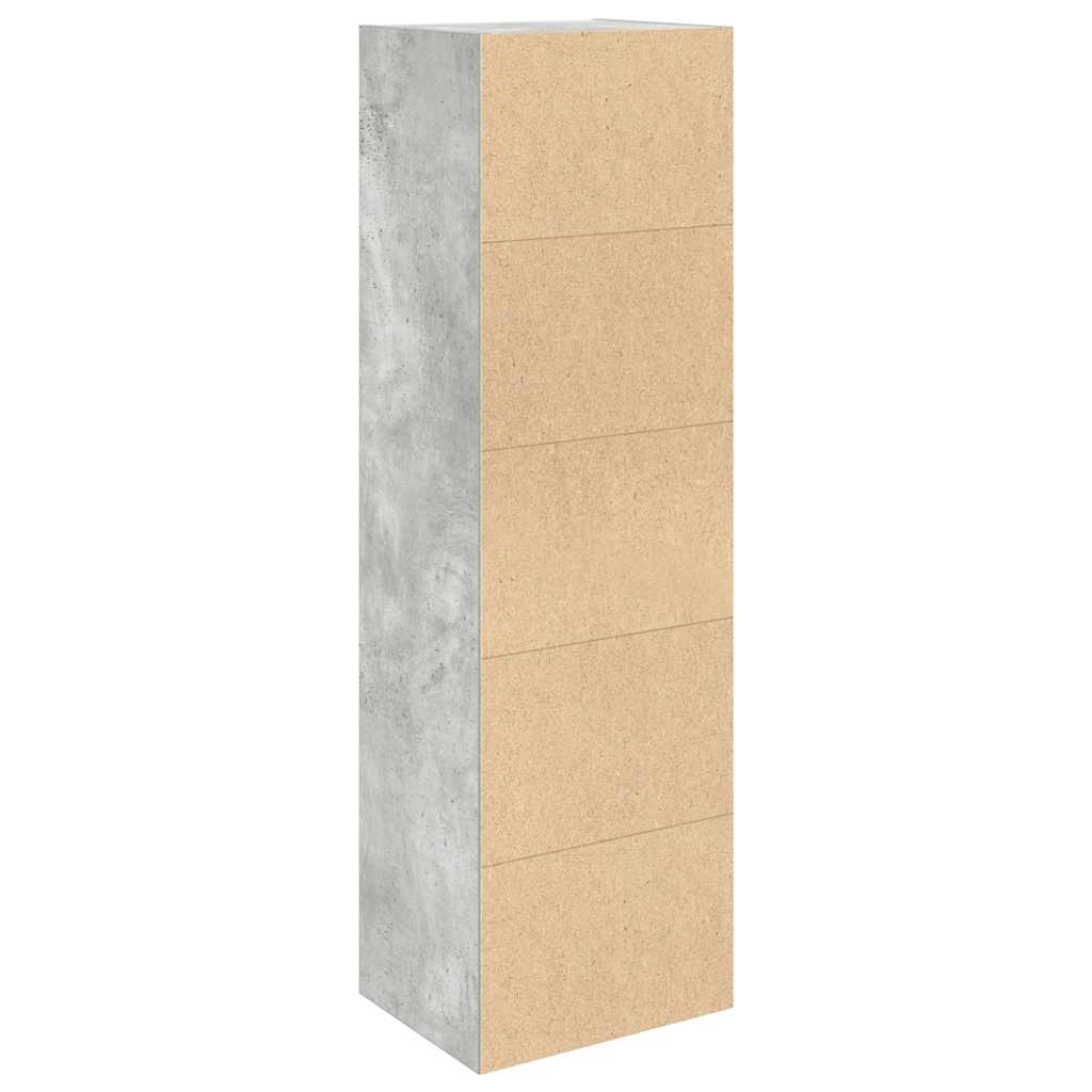 vidaXL Bibliotecă, gri beton, 31x24x102 cm, lemn prelucrat vidaXL Bibliotecă, gri beton, 31x24x102 cm, lemn prelucrat