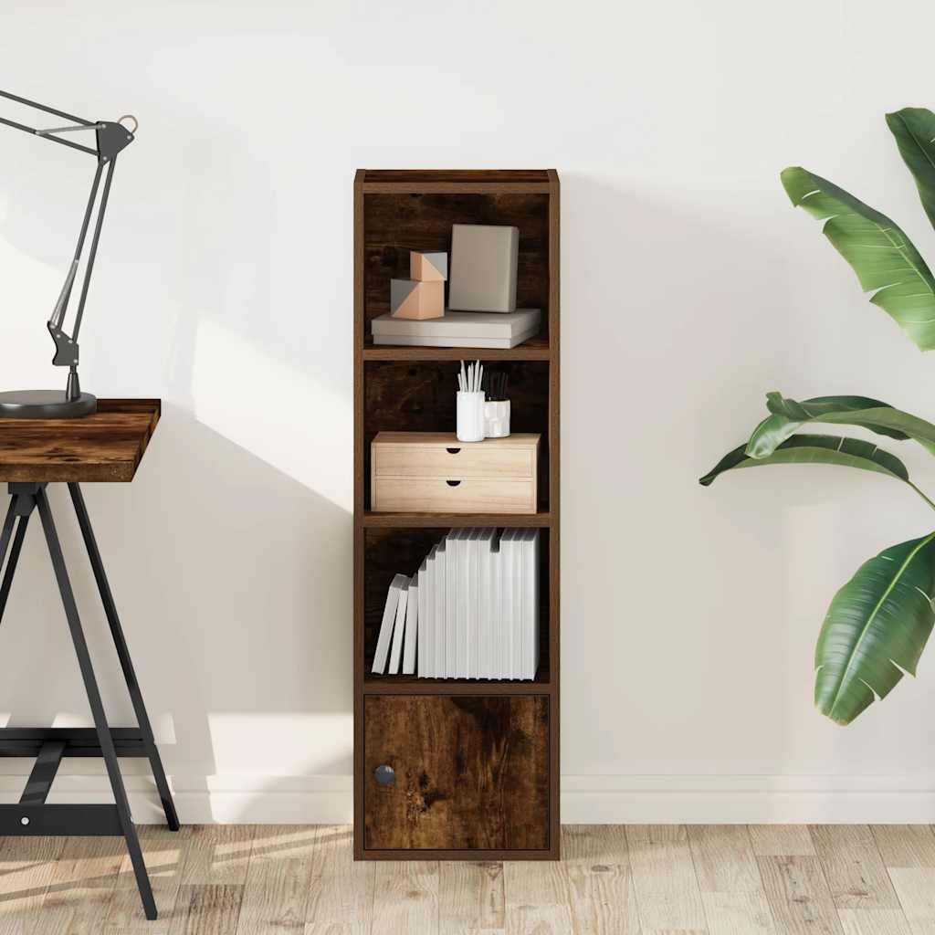 vidaXL Bibliotecă, stejar fumuriu, 31x24x102 cm, lemn prelucrat vidaXL Bibliotecă, stejar fumuriu, 31x24x102 cm, lemn prelucrat