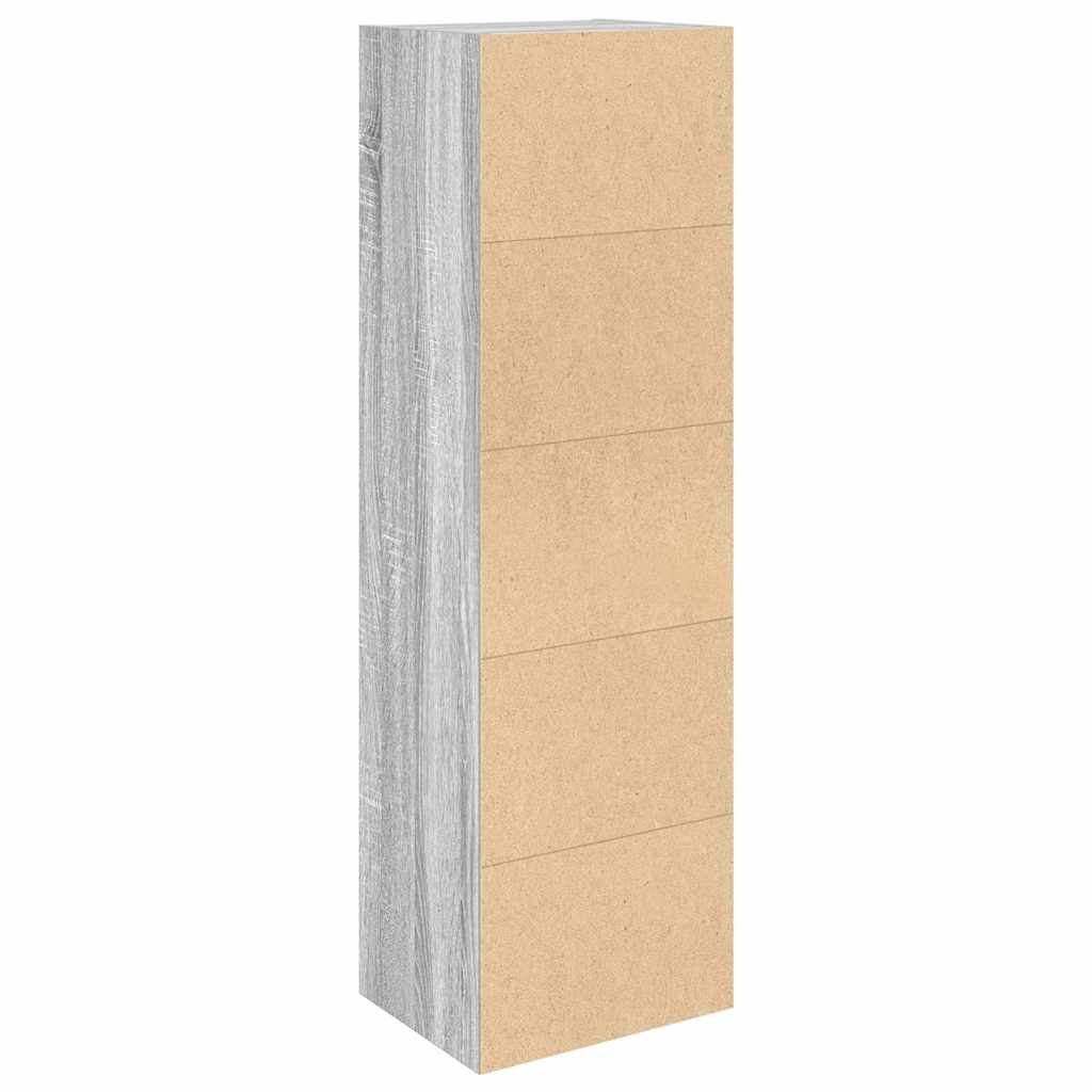 vidaXL Bibliotecă, gri sonoma, 31x24x102 cm, lemn prelucrat vidaXL Bibliotecă, gri sonoma, 31x24x102 cm, lemn prelucrat