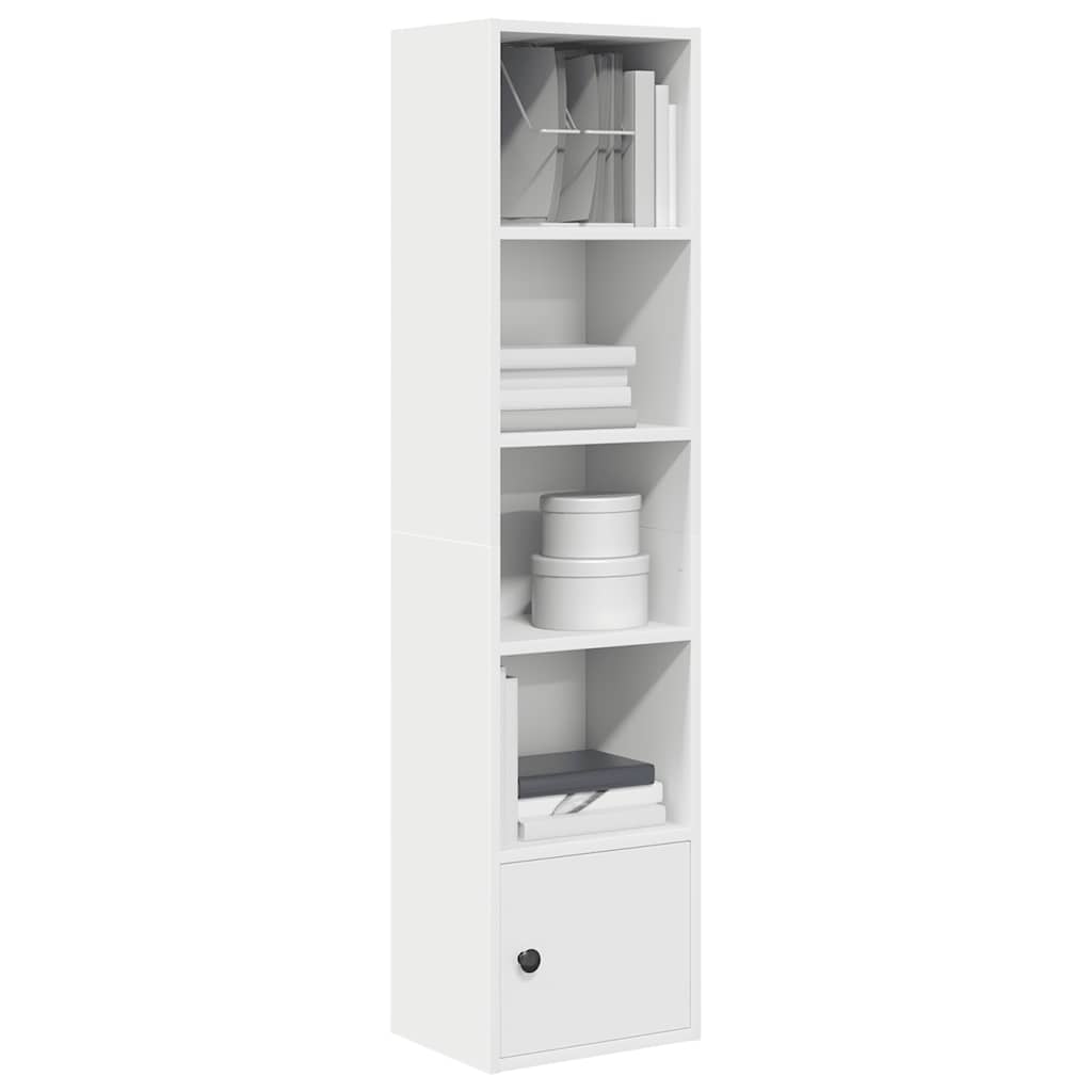 vidaXL Bibliotecă, alb, 31x24x127 cm, lemn prelucrat vidaXL Bibliotecă, alb, 31x24x127 cm, lemn prelucrat