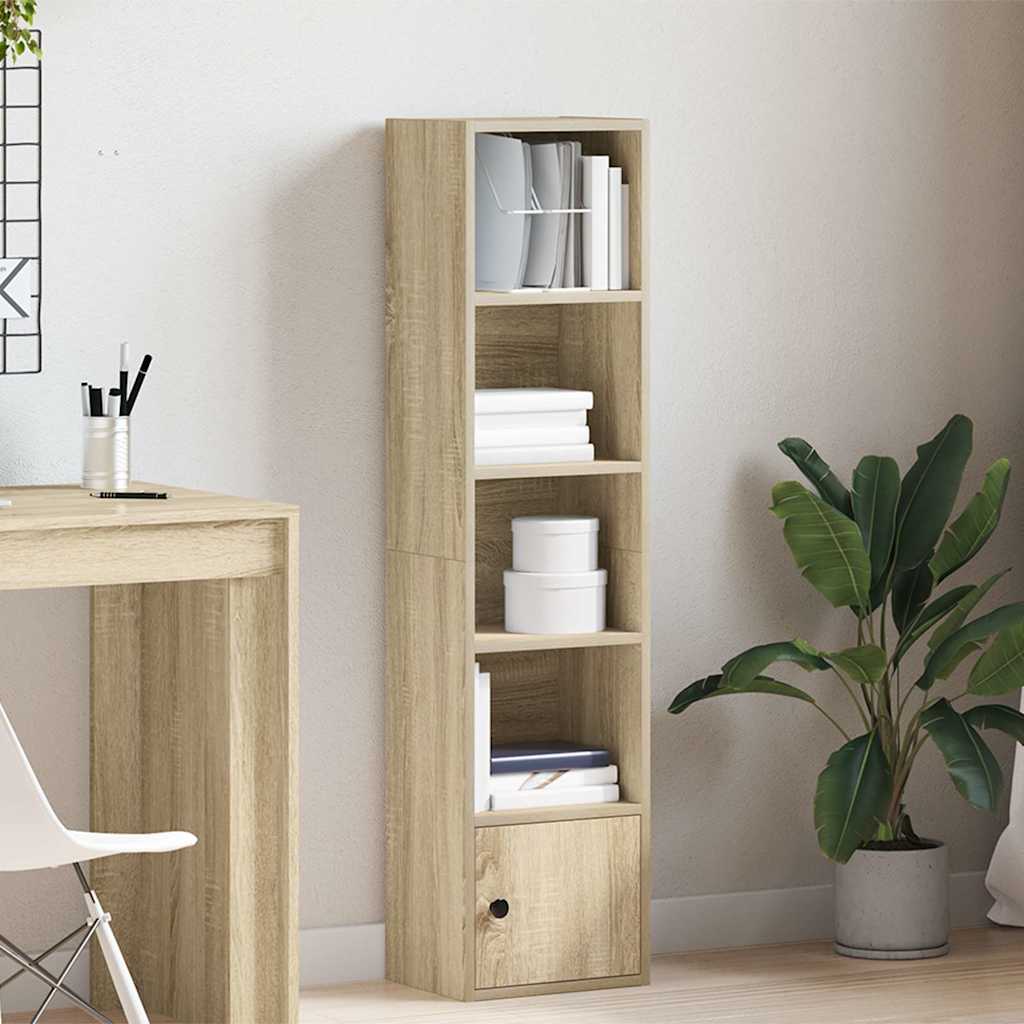 vidaXL Bibliotecă, stejar sonoma, 31x24x127 cm, lemn prelucrat vidaXL Bibliotecă, stejar sonoma, 31x24x127 cm, lemn prelucrat