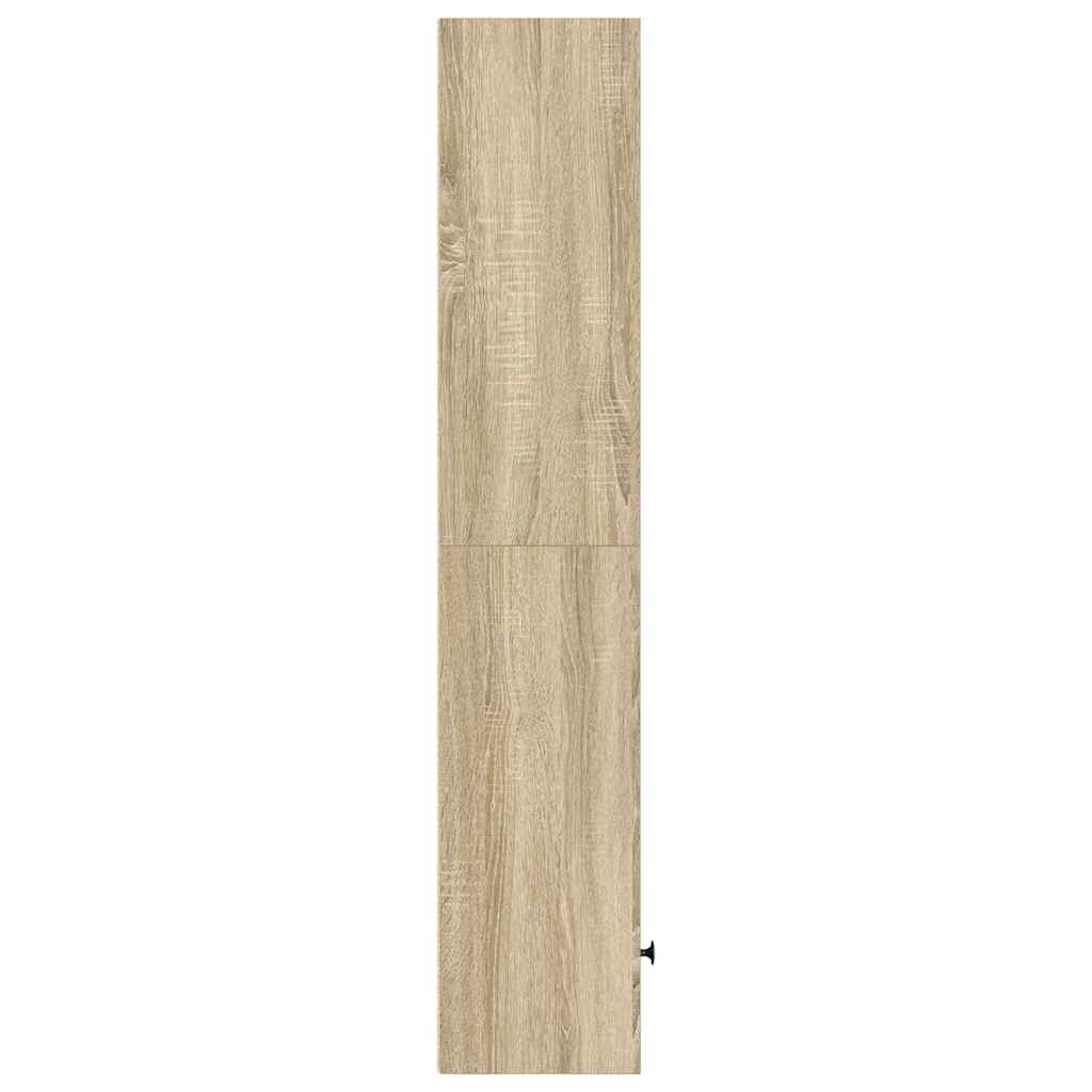 vidaXL Bibliotecă, stejar sonoma, 31x24x127 cm, lemn prelucrat vidaXL Bibliotecă, stejar sonoma, 31x24x127 cm, lemn prelucrat