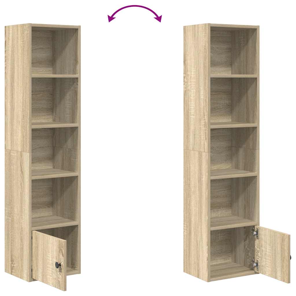 vidaXL Bibliotecă, stejar sonoma, 31x24x127 cm, lemn prelucrat vidaXL Bibliotecă, stejar sonoma, 31x24x127 cm, lemn prelucrat