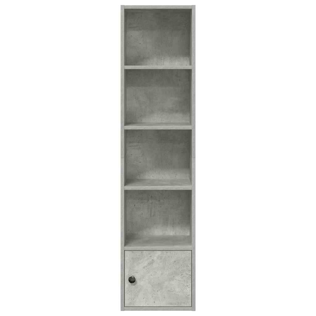 vidaXL Bibliotecă, gri beton, 31x24x127 cm, lemn prelucrat vidaXL Bibliotecă, gri beton, 31x24x127 cm, lemn prelucrat