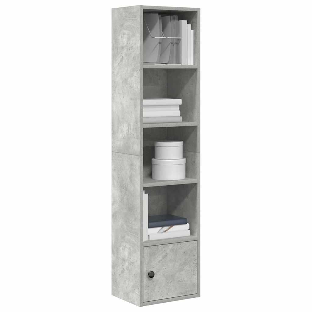 vidaXL Bibliotecă, gri beton, 31x24x127 cm, lemn prelucrat vidaXL Bibliotecă, gri beton, 31x24x127 cm, lemn prelucrat