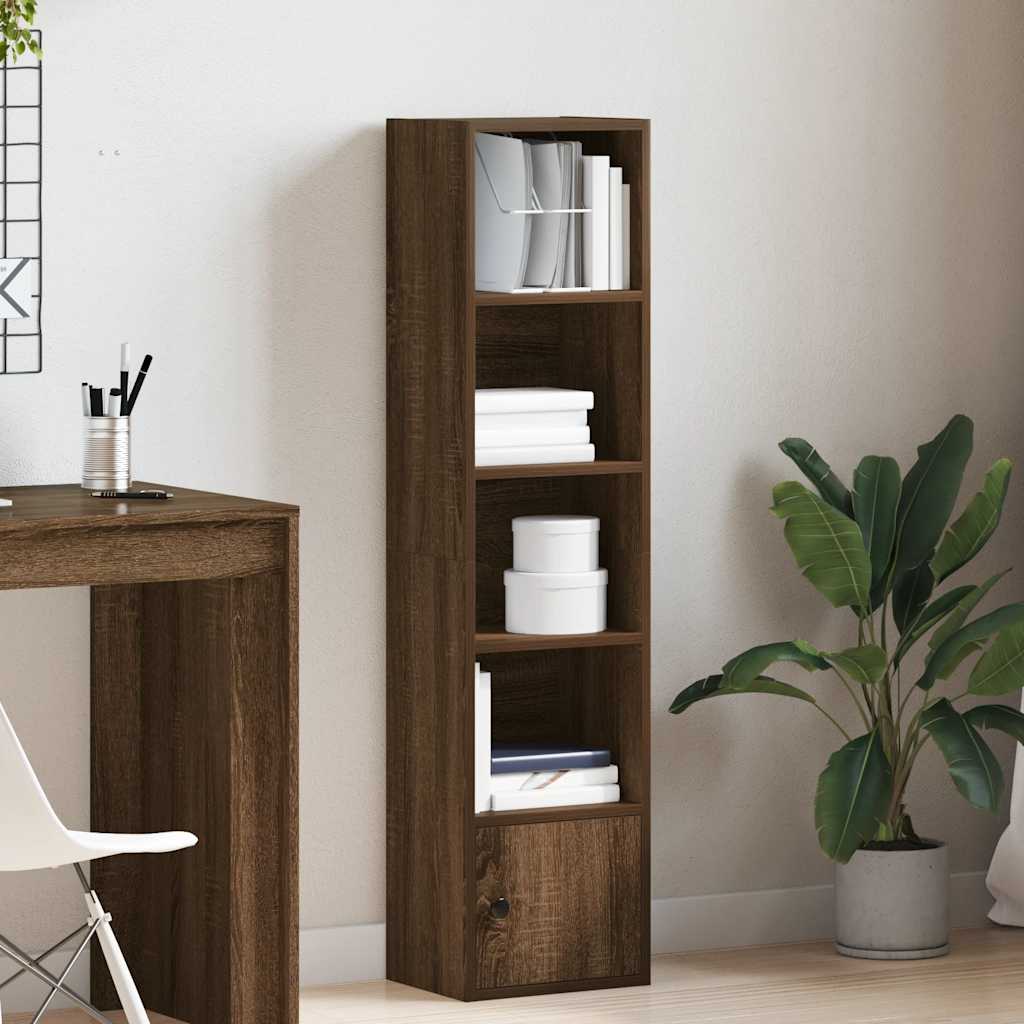 vidaXL Bibliotecă, stejar maro, 31x24x127 cm, lemn prelucrat