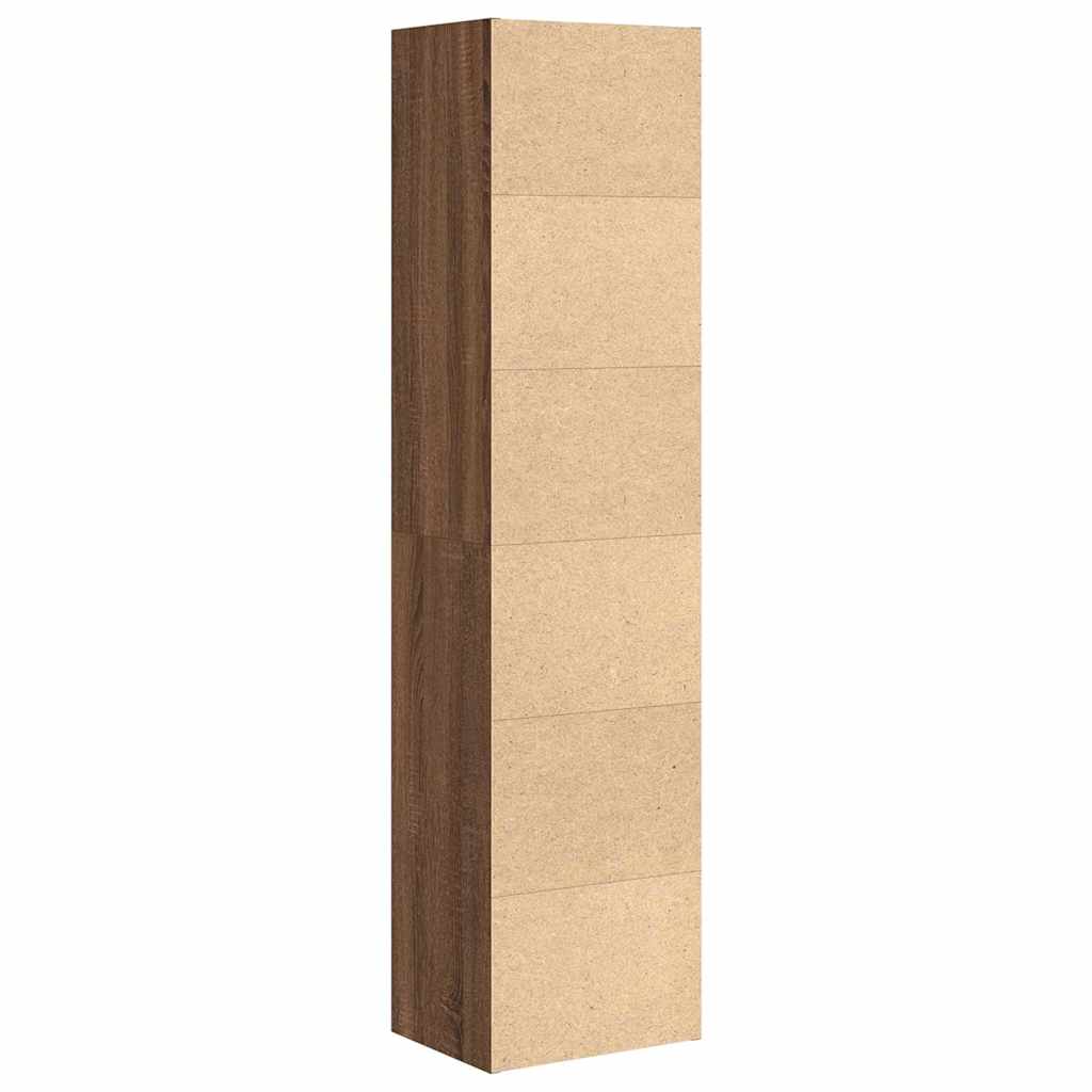 vidaXL Bibliotecă, stejar maro, 31x24x127 cm, lemn prelucrat