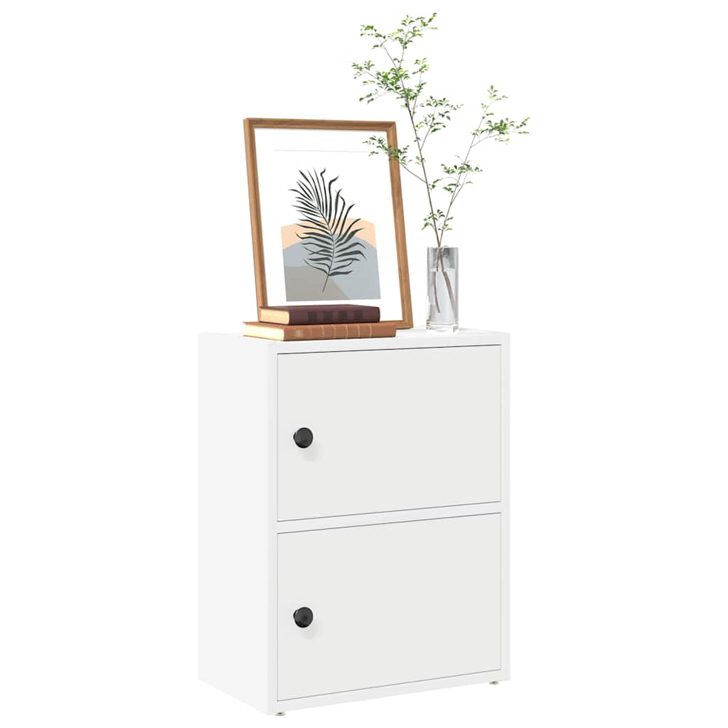 vidaXL Bibliotecă, alb, 40x24x52 cm, lemn prelucrat vidaXL Bibliotecă, alb, 40x24x52 cm, lemn prelucrat