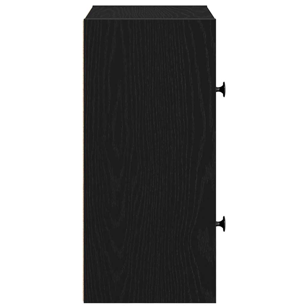 vidaXL Bibliotecă Stejar negru 40x24x52 cm Lemn prelucrat vidaXL Bibliotecă Stejar negru 40x24x52 cm Lemn prelucrat