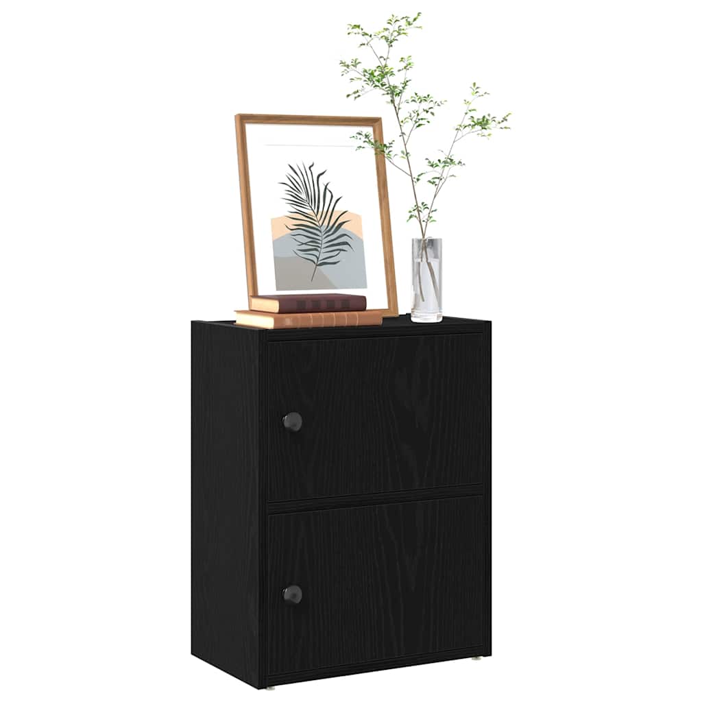 vidaXL Bibliotecă Stejar negru 40x24x52 cm Lemn prelucrat vidaXL Bibliotecă Stejar negru 40x24x52 cm Lemn prelucrat