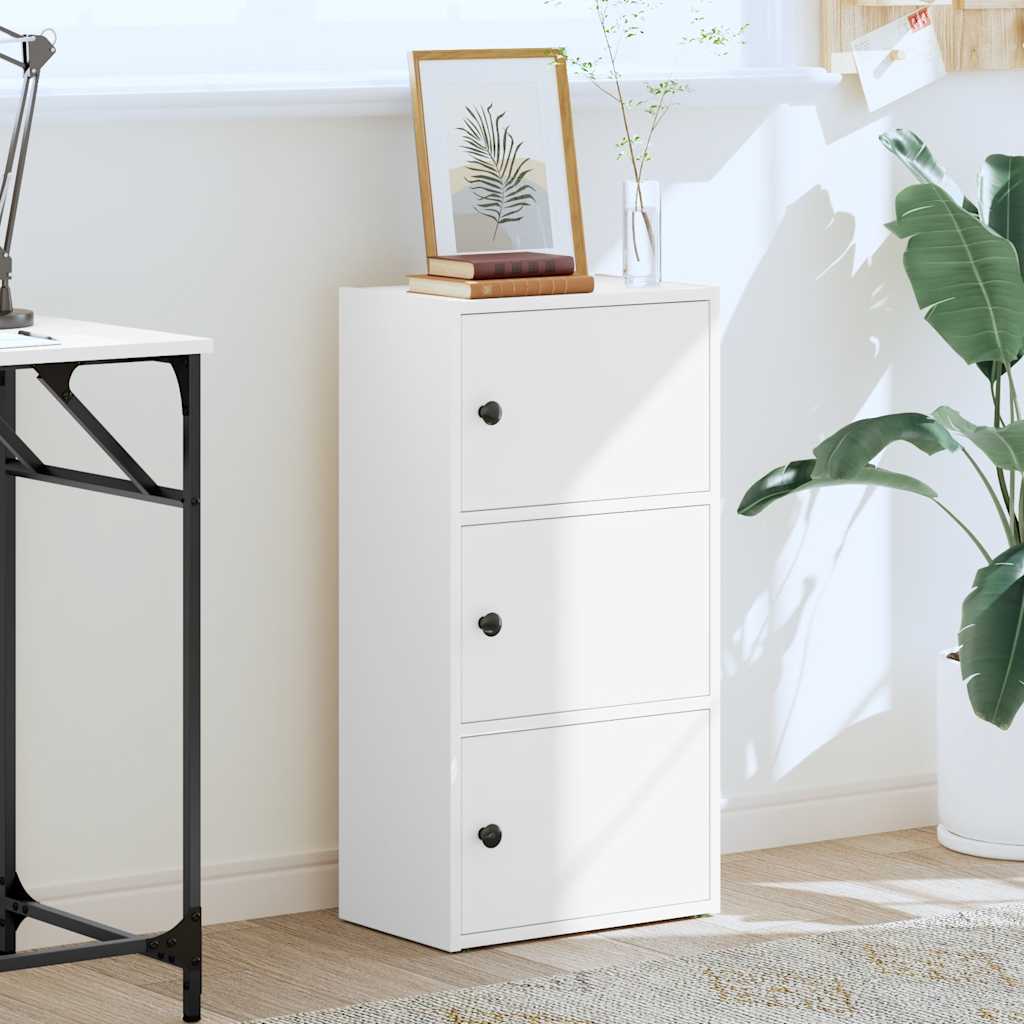 vidaXL Bibliotecă, alb, 40x24x77 cm, lemn prelucrat vidaXL Bibliotecă, alb, 40x24x77 cm, lemn prelucrat