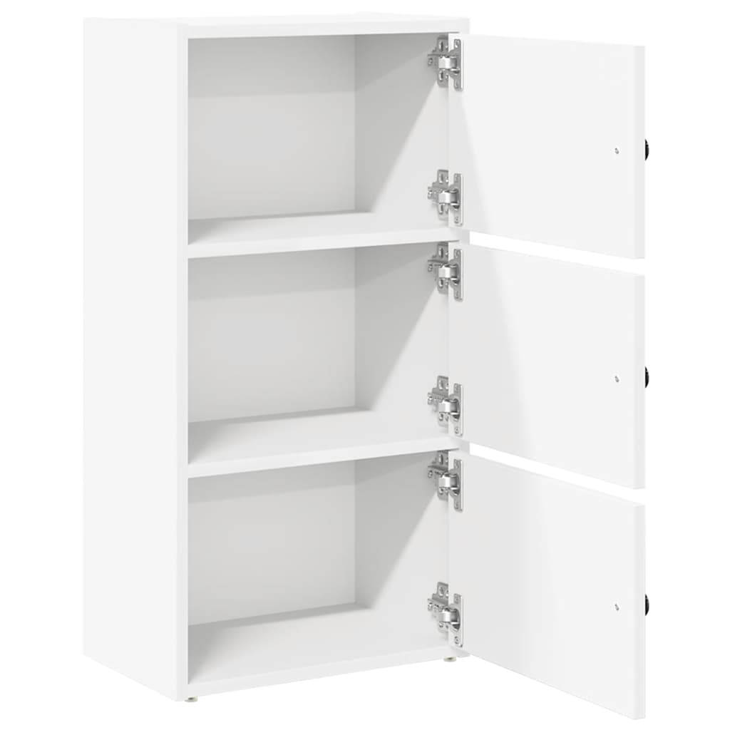 vidaXL Bibliotecă, alb, 40x24x77 cm, lemn prelucrat vidaXL Bibliotecă, alb, 40x24x77 cm, lemn prelucrat