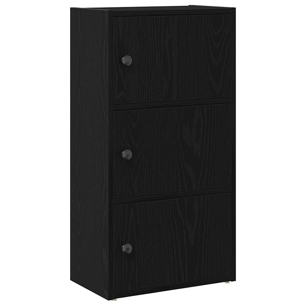 vidaXL Bibliotecă Stejar negru 40x24x77 cm Lemn prelucrat vidaXL Bibliotecă Stejar negru 40x24x77 cm Lemn prelucrat