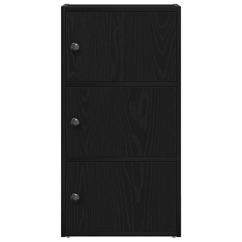 vidaXL Bibliotecă Stejar negru 40x24x77 cm Lemn prelucrat vidaXL Bibliotecă Stejar negru 40x24x77 cm Lemn prelucrat