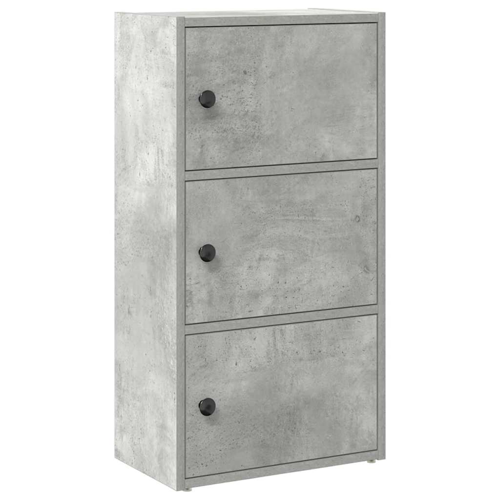 vidaXL Bibliotecă, gri beton, 40x24x77 cm, lemn prelucrat vidaXL Bibliotecă, gri beton, 40x24x77 cm, lemn prelucrat